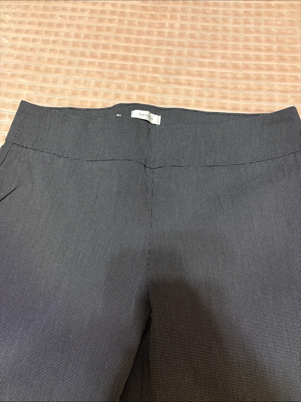 Van Heusen Tailored Black Micro-Check Women's Pants sz 16